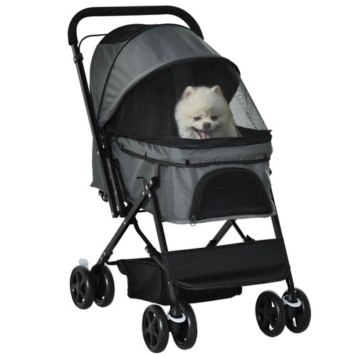 Pawhut passeggino per - per, cani