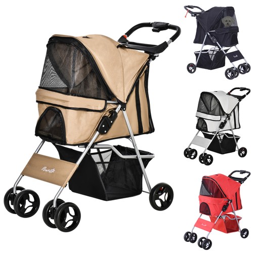Pawhut passeggino per cani - pawhut,