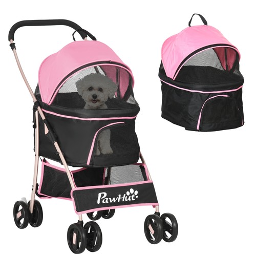 Pawhut passeggino per - per, cani