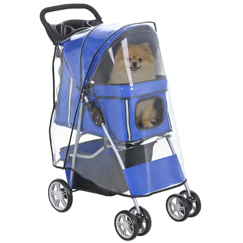 Pawhut passeggino per cani - pawhut,