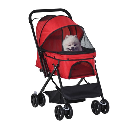 Pawhut passeggino per cani - pawhut,